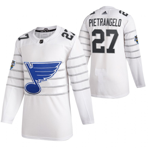 (1)Blues 27 Alex Pietrangelo White 2020 NHL All-Star Game Adidas Jersey