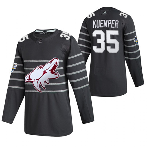 (1)Coyotes 35 Darcy Kuemper Gray 2020 NHL All-Star Game Adidas Jersey