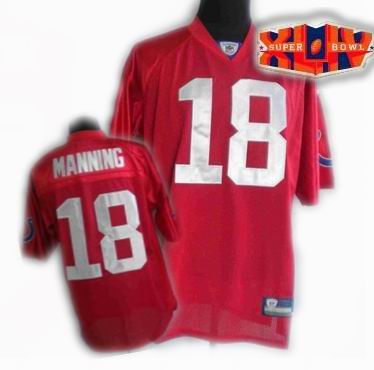 2010 super bowl XLIV jersey Indianapolis Colts jerseys #18 Peyton Manning red