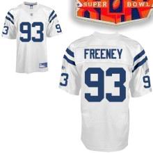 2010 super bowl XLIV jersey Indianapolis Colts jerseys #93 FREENEY white
