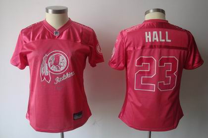 2011 Women FEM FAN Washington Redskins #23 Deangelo Hall Red jerseys