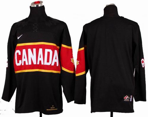 2014 OLYMPIC Team Canada blank black jersey
