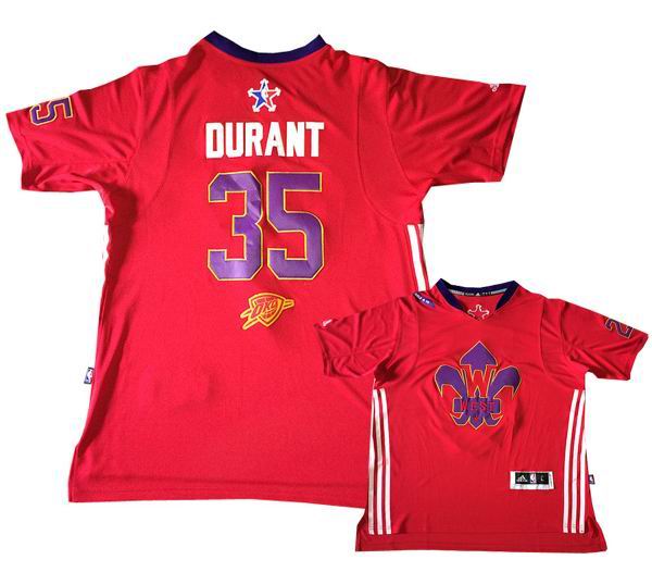 35# Kevin Durant 2014 NBA All Star Game Western Conference Swingman Jersey Red