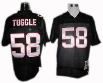 Altanta Falcons #58 Jessie Tuggle Throwback Jerseys black