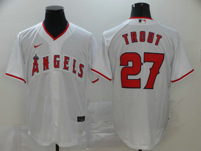 Angels 27 Mike Trout Gray 2020 Nike Flexbase Jersey