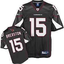 Arizona Cardinals #15 Steve Breaston Alternate Jersey black