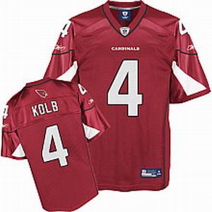 Arizona Cardinals 4# Kevin Kolb red Team Color Jersey