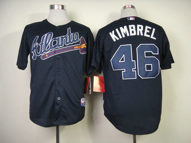 Atlanta Braves 46 Craig Kimbrel blue Cool Base MLB Jerseys