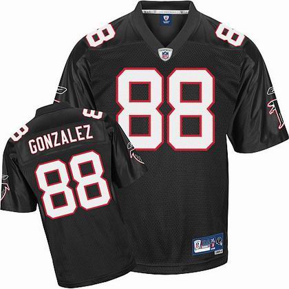 Atlanta Falcons 88# Tony Gonzalez Jersey black