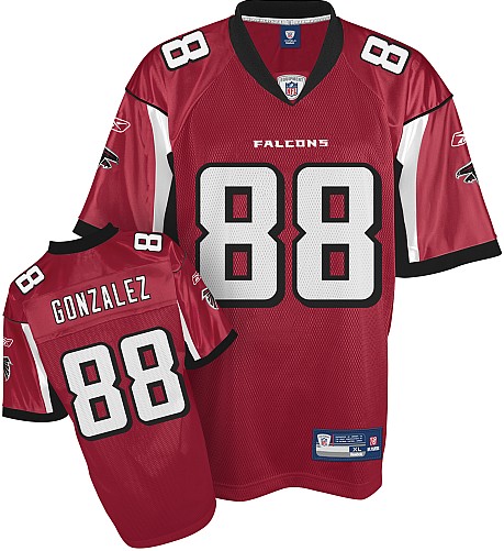 Atlanta Falcons 88# Tony Gonzalez red Jersey