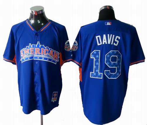 Baltimore Orioles Orioles #19 Chris Davis American League 2013 All Star blue Jersey