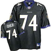 Baltimore Ravens Jersey #74 Michael Oher black color