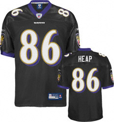 Baltimore Ravens Jersey #86 Todd Heap Jersey black