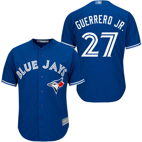 Blue Jays 27 Vladimir Guerrero Jr. Blue Cool Base Stitched Youth