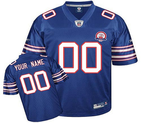 Buffalo Bills AFL 50th Anniversary Customized Team Color Jerseys