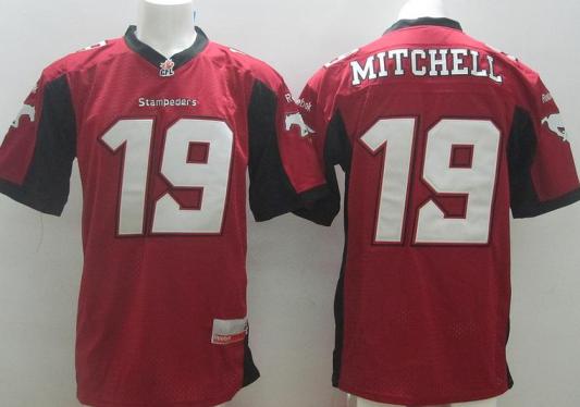 Calgary Stampeders 19 Bo Levi Mitchell Red Home CFL Jersey