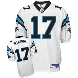 Carolina Panthers #17 Jake Delhomme White Jersey