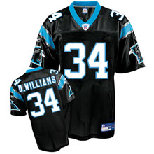 Carolina Panthers #34 DeAngelo Williams Team black Color Jersey