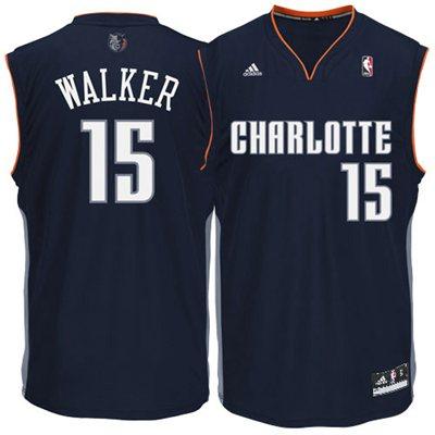 Charlotte Bobcats 15 Kemba Walker Blue Revolution 30 Swingman NBA Jersey