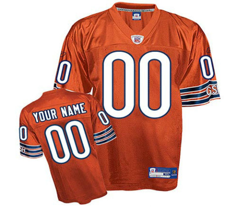Chicago Bears Customized orange Alternate Jerseys