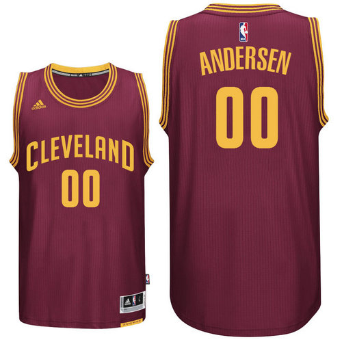 Cleveland Cavaliers 00 Chris Andersen New Swingman Road Wine Jersey