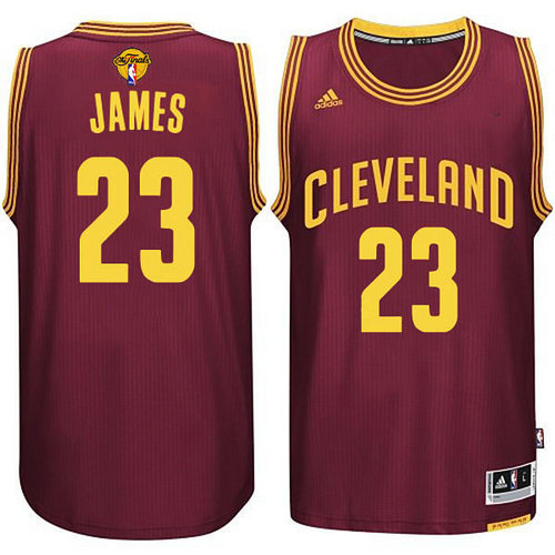 Cleveland Cavaliers 23 LeBron James 2015-16 Finals Red Jersey