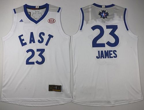 Cleveland Cavaliers 23 LeBron James White 2016 All Star NBA Jersey