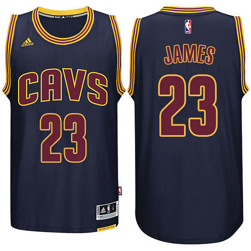 Cleveland Cavaliers 23 Lebron James Navy Blue Road New Swingman Jersey