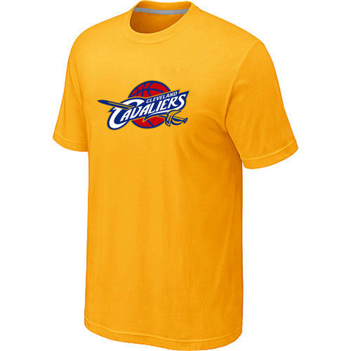 Cleveland Cavaliers Big Tall Primary Logo Yellow T Shirt