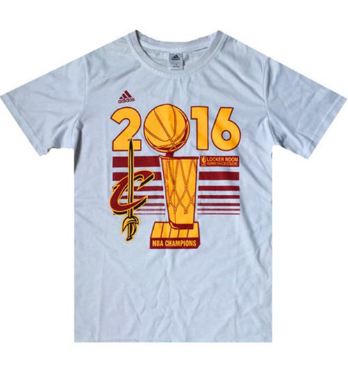 Cleveland Cavaliers White 2016 NBA Finals Champions Locker Room T-Shirt