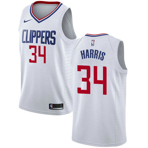 Clippers #34 Tobias Harris White Women's Basketball Swingman Association Edition Jersey