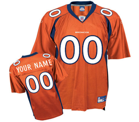 Denver Broncos Customized orange Alternate Jerseys