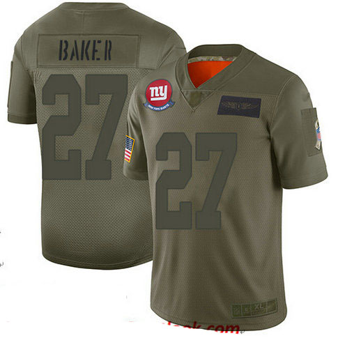 Giants #27 Deandre Baker Camo Youth Stitched Football Limited 2019 Salute to Service Jersey
