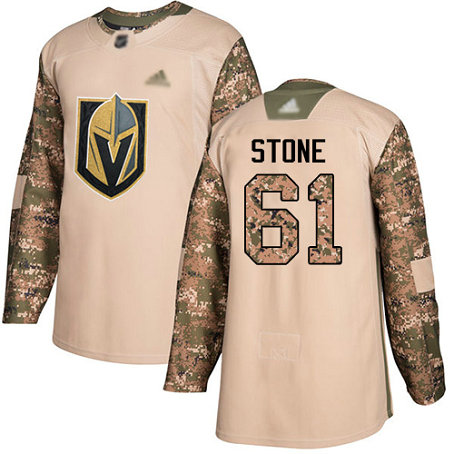Golden Knights #61 Mark Stone Camo Authentic 2017 Veterans Day Stitched Youth Hockey Jersey