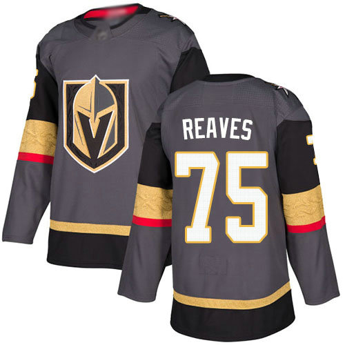 Golden Knights #75 Ryan Reaves Grey Home Authentic Stitched Youth Hockey Jersey