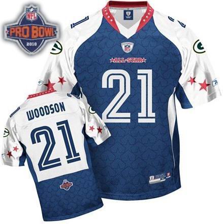 Green Bay Packers #21 Charles Woodson 2010 Pro Bowl NFC