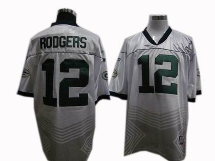 Green Bay Packers 12# Aaron Rodgers 2011 champions fashion super bowl XLV jersey white