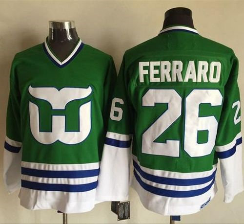 Hartford Whalers 26 Ray Ferraro Green CCM Throwback NHL Jersey