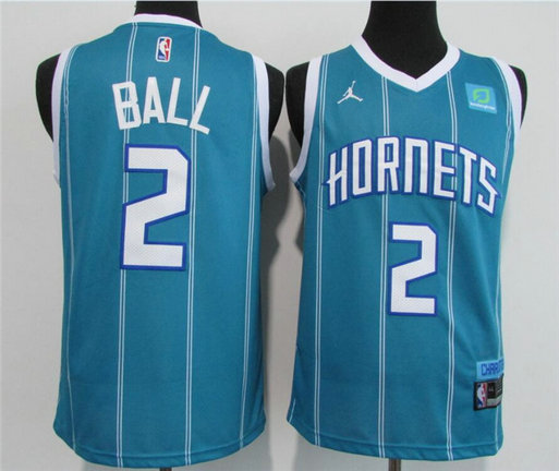 Hornets 2 LaMelo Ball Blue 2020-21 City Edition Swingman Jersey