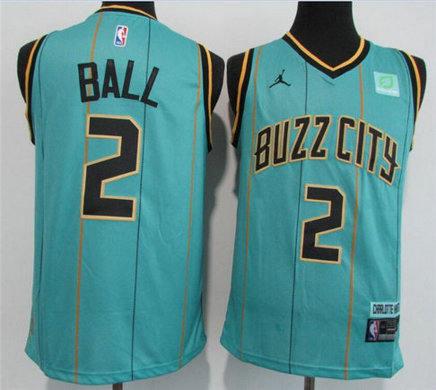 Hornets 2 LaMelo Ball Teal 2020-21 City Edition Swingman Jersey