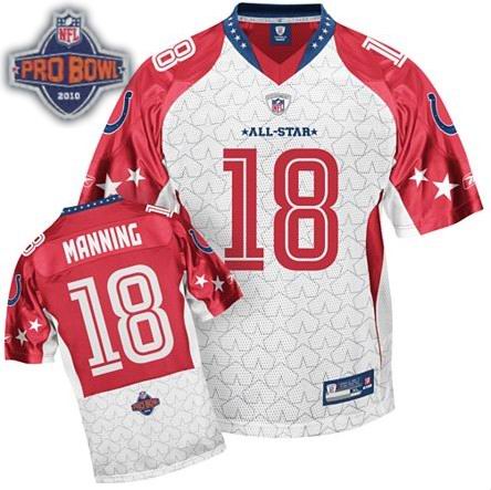 Indianapolis Colts #18 Peyton Manning 2010 Pro Bowl AFC