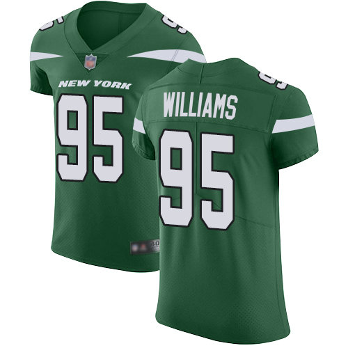 Jets #95 Quinnen Williams Green Team Color Men's Stitched Football Vapor Untouchable Elite Jersey