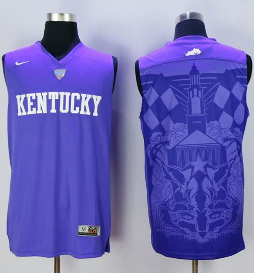 Kentucky Wildcats Blank Blue Basketball NCAA Jersey