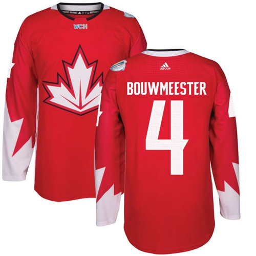 Kid Team Canada 4 Jay Bouwmeester Red 2016 World Cup NHL Jersey