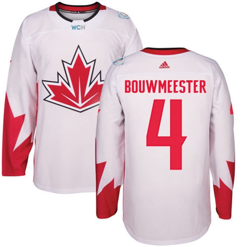 Kid Team Canada 4 Jay Bouwmeester White 2016 World Cup NHL Jersey