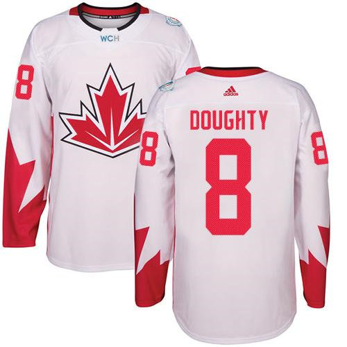 Kid Team Canada 8 Drew Doughty White 2016 World Cup NHL Jersey