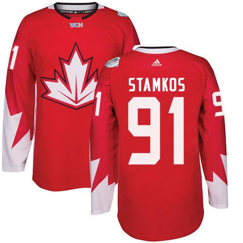 Kid Team Canada 91 Steven Stamkos Red 2016 World Cup NHL Jersey