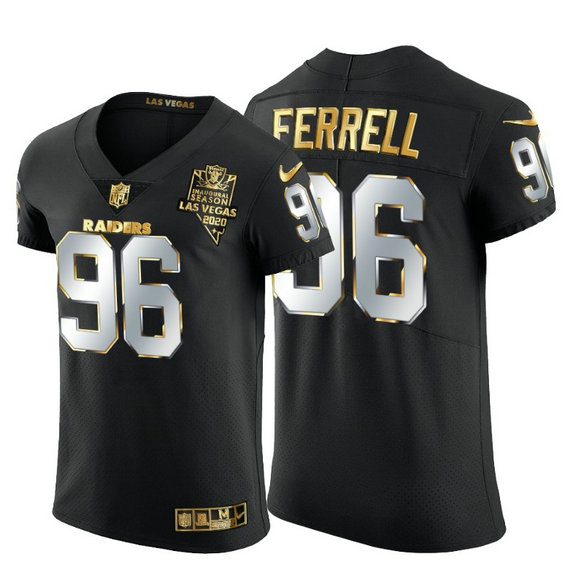 Las Vegas Raiders #96 Clelin Ferrell Men's Nike Black Edition Vapor Untouchable Elite NFL Jersey