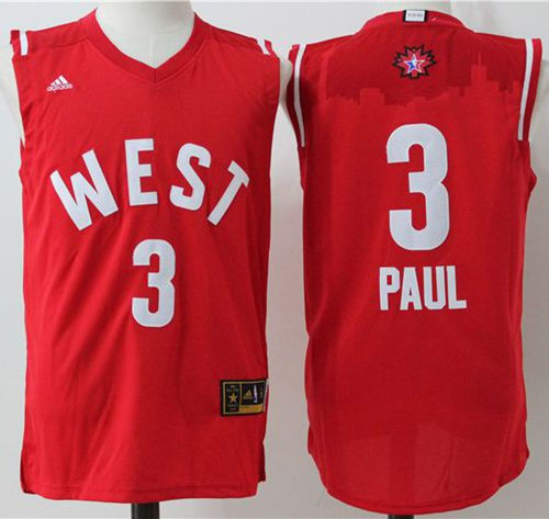 Los Angeles Clippers 3 Chris Paul Red 2016 All Star NBA Jersey