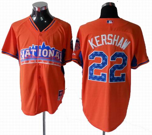 Los Angeles Dodgers 22# Clayton Kershaw National League 2013 All Star Jersey